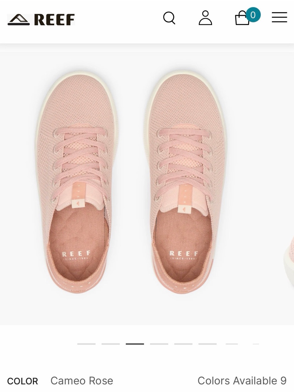REEF Cameo Rose Knit Women's Sneaker—-Brand New with Tags, Never Worn